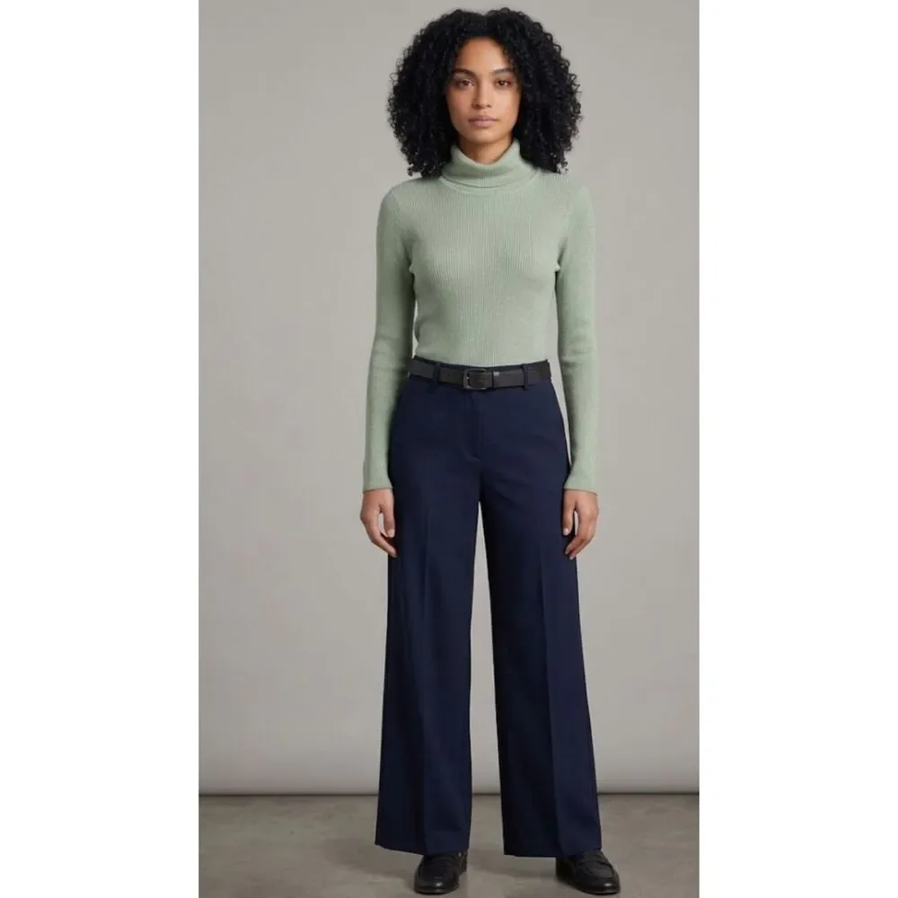 NEW Fashion Nova Tara Turtle Neck Sweater Green Women's Plus Size 1X